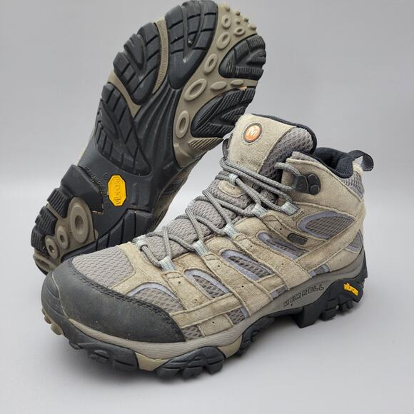 Merrell Women's Moab 2 Mid WP Hiking Size 11 Granite J06054 - Picture 1 of 16